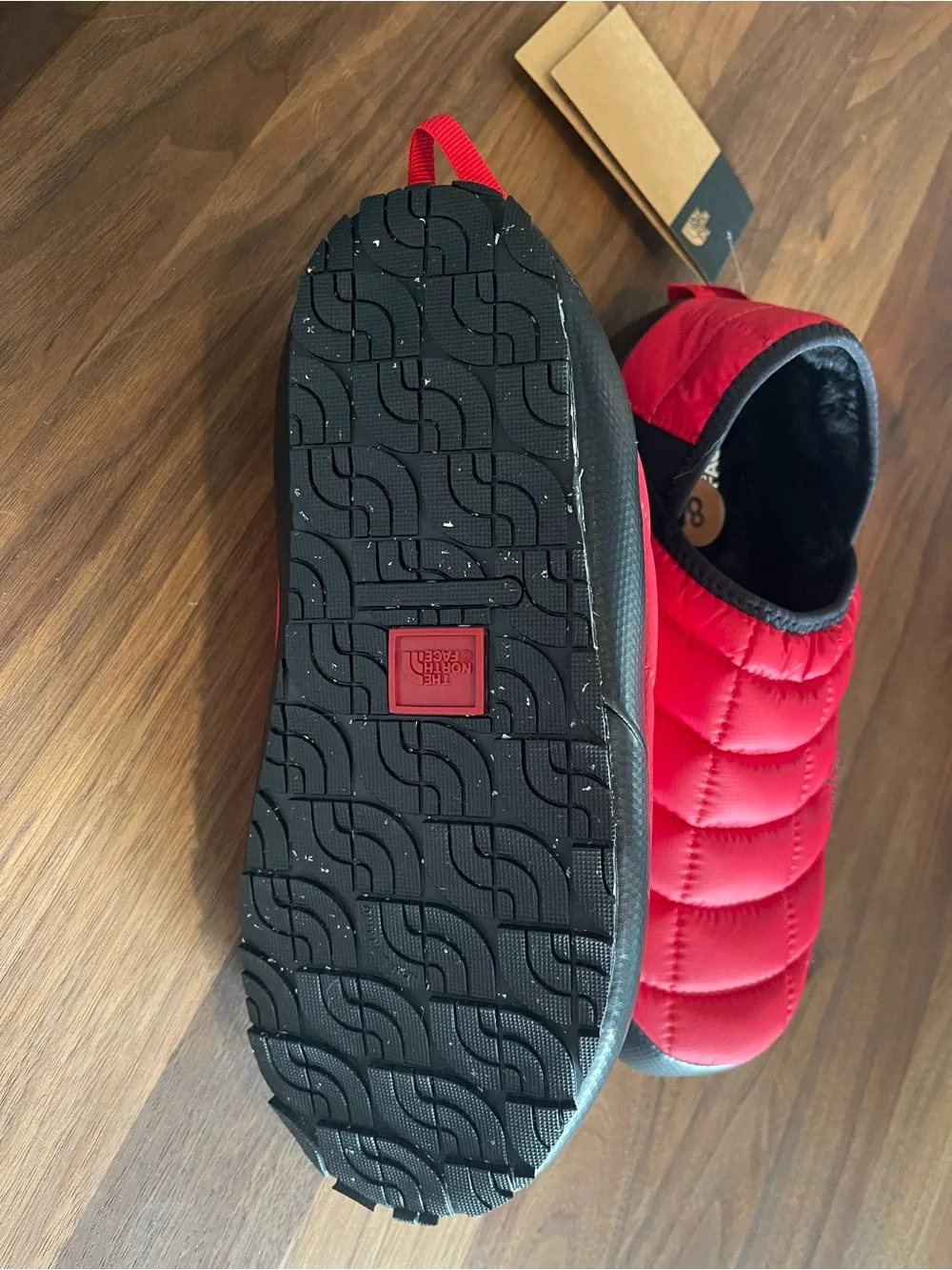 The North Face Men’s Red ThermoBall Traction Mule Slippers